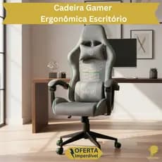 Cadeira Gamer Ergonômica Escritório Reclinável Ajustável Giratória Profissional Confortável