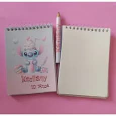 40 bloco de anotações 11x7,5 personalizado ( lembrancinha) acompanha o mini  lápis