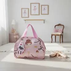Bolsa ballet infantil (envie nome da criança no chat) ACOMPANHA O CHAVEIRO BORDADO