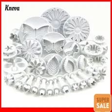 33pcs Sugarcraft Bolo Decoração Fondant Êmbolo Cortadores Ferramentas