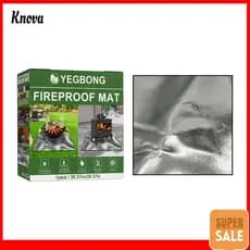 100cm X 100cm Esteira À Prova De Fogo Grelha Térmica Para Churrasco 3 Camadas Almofada Base Retardadora Fácil De Limpar