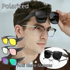 Óculos De Sol Polarizados Para Pesca Myopia Capa De TAC Vermelho Polaroid Homens Mulheres UV400 Viagem Ao Ar Livre Anti-Brilho Sobre
