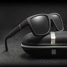 Polarizados Óculos De Sol Moda Masculinos Quadrados Retro Exteriores Oculos Esportes