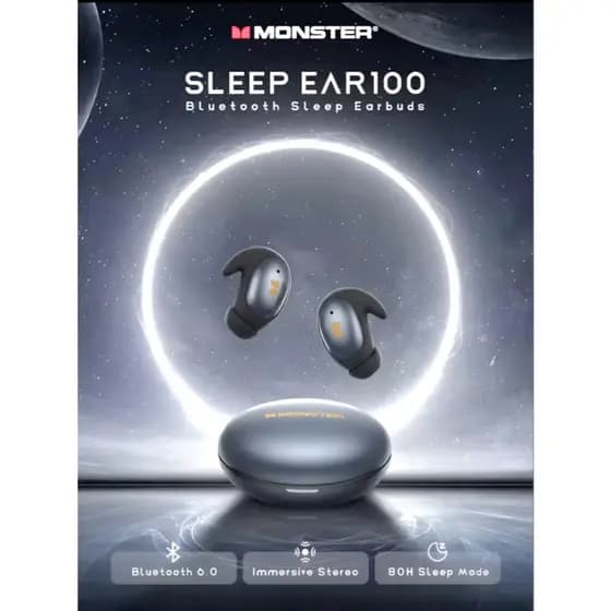 Fone de ouvido - Sleep Ear100 Bluetooth 6.0 p/ Dormir Lado, 32h Bateria, Redução Ruído, Mini Intra-Auricular IPX6