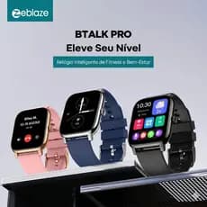 Relogio Smartwatch Zeblaze Btalk Pro Original Notificacoes Chamada Aço Esporte