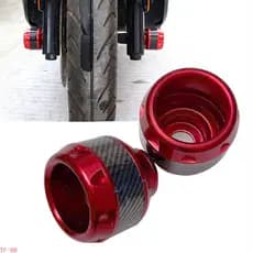 (TFMT) Um Par De Capas De Garfo Dianteiro De Motocicleta De Fibra De Carbono , Almofadas Deslizantes De Quadro Universal