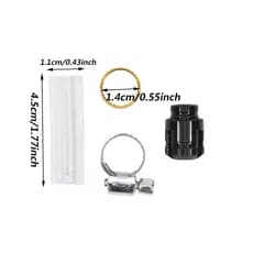 Novo Tubo De Drenagem Do Filtro De Ar Para Acessórios Da Motocicleta Liga Cabeça Plug Universal
