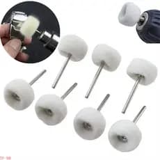 (TFMT) 5/10/20 Pçs/set 3mm Cabeça De Polimento De Lã Escova Acessórios Dremel Roda Moagem