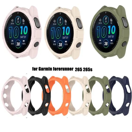 Capa Protetora De Silicone TPU Pára-Choques Para Garmin forerunner 265 265S Smartwatch Relógio Inteligente
