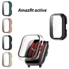 Capa Protetora De Tela Vidro Temperado Ultra-Fino Para PC Dura Huami Amazfit Active