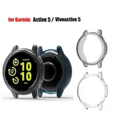 Capa Protetora Transparente De TPU Para Garmin Vivoactive 5 6 Active Frame Shell Protector Case