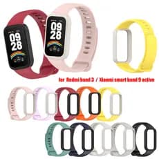 Pulseira De Silicone Esportiva De Substituição Para Xiaomi Smart band 9 Active Redmi 3