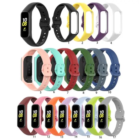 Pulseira De Silicone Para Relógio Samsung Galaxy Fit2 Sm-r220 Acessório De Relógio