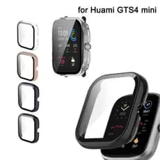 Estojo Para Huami Amazfit GTS4 mini GTS 4 Fashion Hard PC Frame Bumper Cover Case + HD Slim Vidro Temperado Protetor De Tela Anti-Riscos