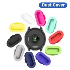 10PCS Porta De Carregamento Do Relógio Tampa De Proteção Da À Prova De Pó Para Garmin Forerunner 165 245 255 265/935 945 965/Venu 3 3s SQ 2/Vivoactive 3 4 5
