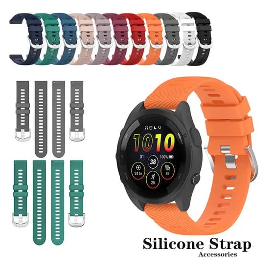 Pulseira De Silicone Para Garmin Venu 3 3s/4 4s/Vivoactive 5 6/170 70 165 255 265 570 970