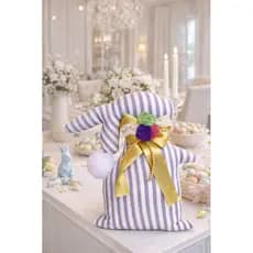 Coelho de Páscoa Decorativo Páscoa em família Coelho para aparador. Decoração Mesa posta para Páscoa