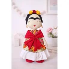 Boneca em Feltro Frida Kahlo Decoração, quarto, festa infantil e Adulto. PRONTA ENTREGA
