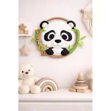 Enfeite Porta Maternidade Panda em Feltro | Quarto de Bebê | Decoração saída Maternidade  Nascimento