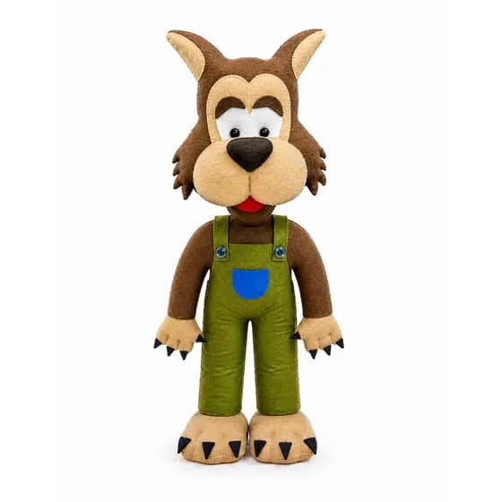 Lobo Mau Da Chapeuzinho Vermelho Em Feltro Artesanal