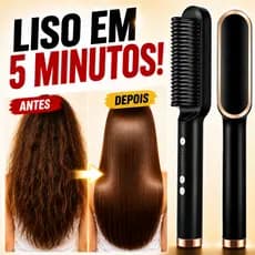 Escova Alisadora 5 em 1 Bivolt Profissional Anti Frizz Modeladora de Cabelo