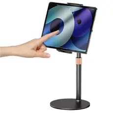 Suporte Metal De Mesa Para Ipad Tablet Iphone Celular 360° com altura ajustável (Tam.: 4 a 10 Polegadas)