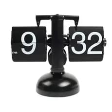 Relógio de Mesa Vintage Mecânico Giratório Retro Decorativo Estilo Europeu