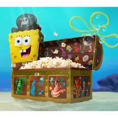 Balde pipoca baú bob esponja em busca da calça quadrada - colecionável cinemark