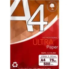 Papel sulfite Branco A4 75g 210x297mm  pacote com 500 folhas
