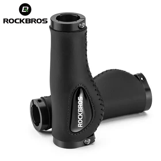 ROCKBROS Punho De Bicicleta MTB De Silicone Com Trava Dupla Antiderrapante/Acessório Para Ciclismo