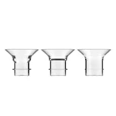 tomobetter 3 Pcs Bomba De Leite Materno Flange Inserções Conversor Substituição Prática 17mm 19mm 21mm