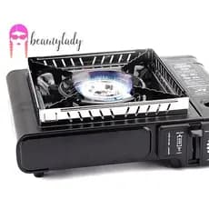beautymakeup Fogão A Gás Ao Ar Livre Tela De Vento Dobrável Queimador Aço Inoxidável Novo