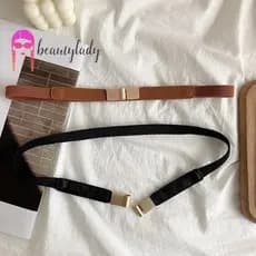 beautymakeup Cintura De Couro Para Mulheres Vestido Camisa Cinto Acessórios De Decoração Vedação De Elástica Fivela De O