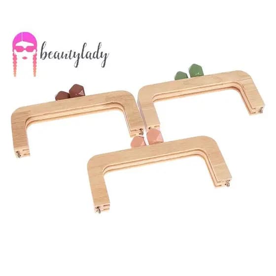beautymakeup 20cm Material De Madeira Maciça Parafusos De Estrutura De Bolsa Dentro Do Quadro De Alça De Saco Novo