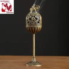 Beautyus Vintage Liga Queimador De Incenso Sti Titular Três Pernas Oco Para Fora Mini Sândalo Incensário Decoração Casa