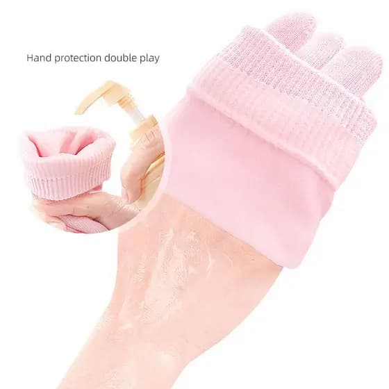 Beautyus 1 Par De Luvas Sos Hidratantes Multicoloridas Para Pés Secos , Nutritivos A Pele , Lubrificante Cuidados Com Os