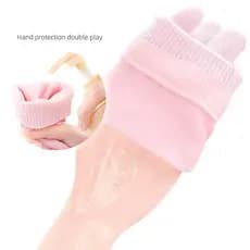 Beautyus 1 Par De Luvas Sos Hidratantes Multicoloridas Para Pés Secos , Nutritivos A Pele , Lubrificante Cuidados Com Os