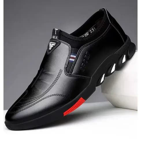 Sapatos De Couro Masculino Primavera 2025 Novo Casual Social Solo Macio Sem Escorregamento Respiráveis Combina Com Tudo