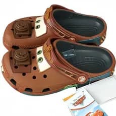 2025 Sandálias De Praia Masculinas McQueen Adult Clog Cartoon kids Com Chinelo Furos