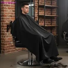 Entrehot > Capa De Corte De Cabelo Para Cabeleireiro Profissional Com Fecho De Pressão Ajustável Barbeiro Salão De Belez