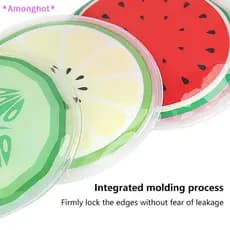 Entrehot > Bonito Dos Desenhos Animados Forma Redonda Frutas Compressa Fria Saco De Gelo Remover Olheiras Hidratante Bel
