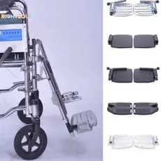 Rightrous 1/2 Unidades Universal Antiderrapante Pedal De Apoio Para Os Pés Cadeira De Rodas Substituição Dobrável Com Tu