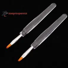 Hanprosperous > 5/10 Unidades Portátil Descartável Pincel Labial De Batom Com Capa Haste Transparente Corretivo De Maqui