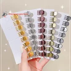 Hanprosperous > 5 Peças Vintage Pequenas Garras De Cabelo De Metal Grampos Doces Estilo De Moda Acessórios Para Mulheres