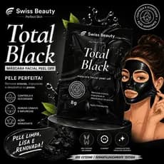 Máscara Preta Facial Limpeza de Pele Removedora de Cravos Black Anti Oleosidade