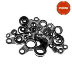 [Brbaosity2] 25 Unidades Guias De Vara De Pesca De Aço Inoxidável Kit De Reparo DIY Olho Tamanho Misto
