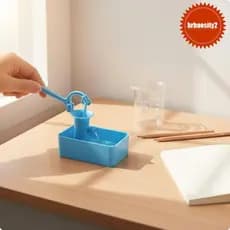 [Brbaosity2] Mini Bomba De Água De Mesa De Plástico , Modelo Científico Interativo Operado Manualmente , Brinquedo Educa