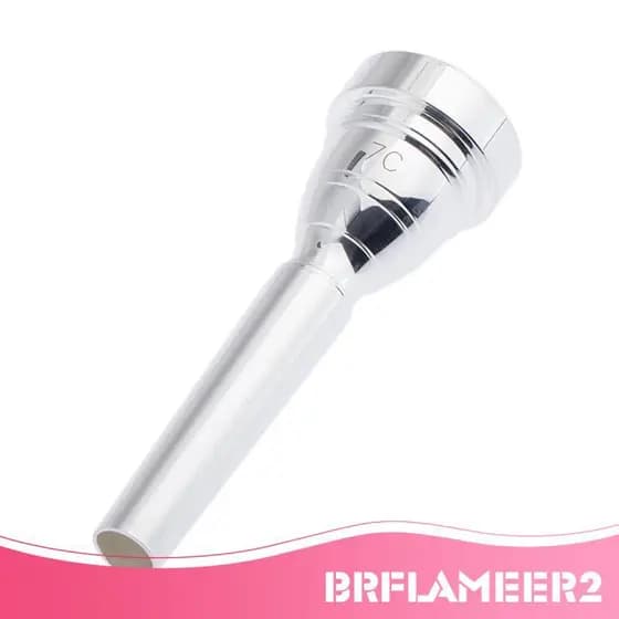 [Brflameer2] Acessórios Para Instrumentos Musicais De Substituição De Bocal De Trompete , Placa Prateada
