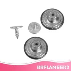 [Brflameer2] 50 Conjuntos Sem Costura Substituição Cobre Metal Studs Jeans Calças Botões 17mm