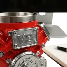 Caneca De Motor V8 Com Ideia Exclusiva Para Presente , Copo Mecânico 3D Mecânica , Caverna Masculina